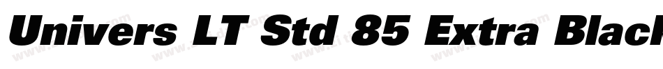 Univers LT Std 85 Extra Black字体转换
